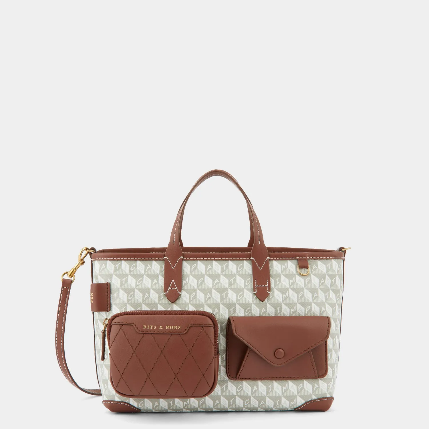 I Am A Plastic Bag XS Multi Pocket Cross-body Tote sold by Anya Hindmarch