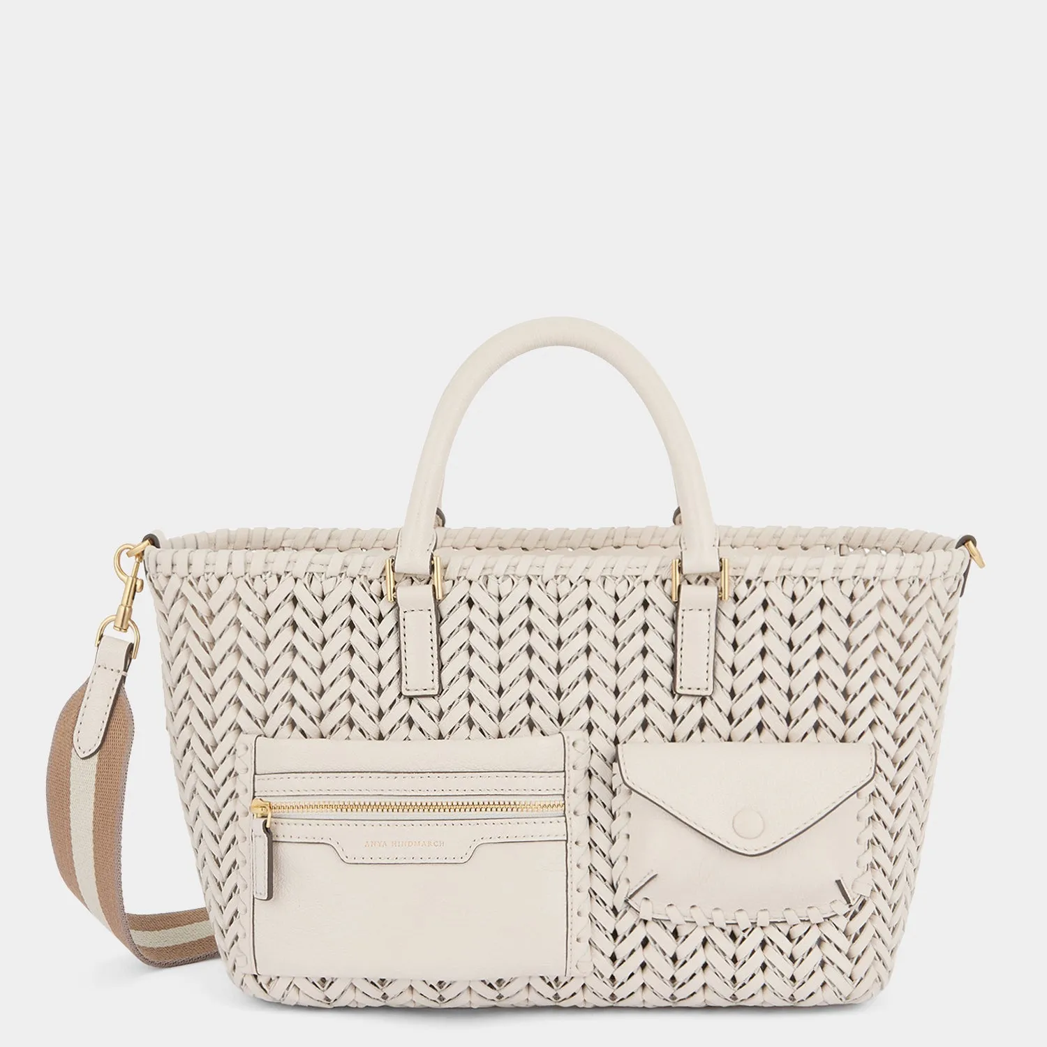 Neeson Pocket Small Cross-body Tote sold by Anya Hindmarch