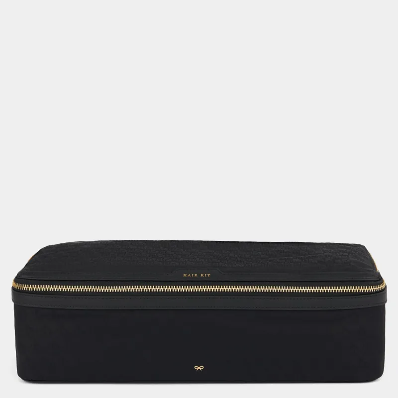 Logo Hair Kit Travel Pouch sold by Anya Hindmarch