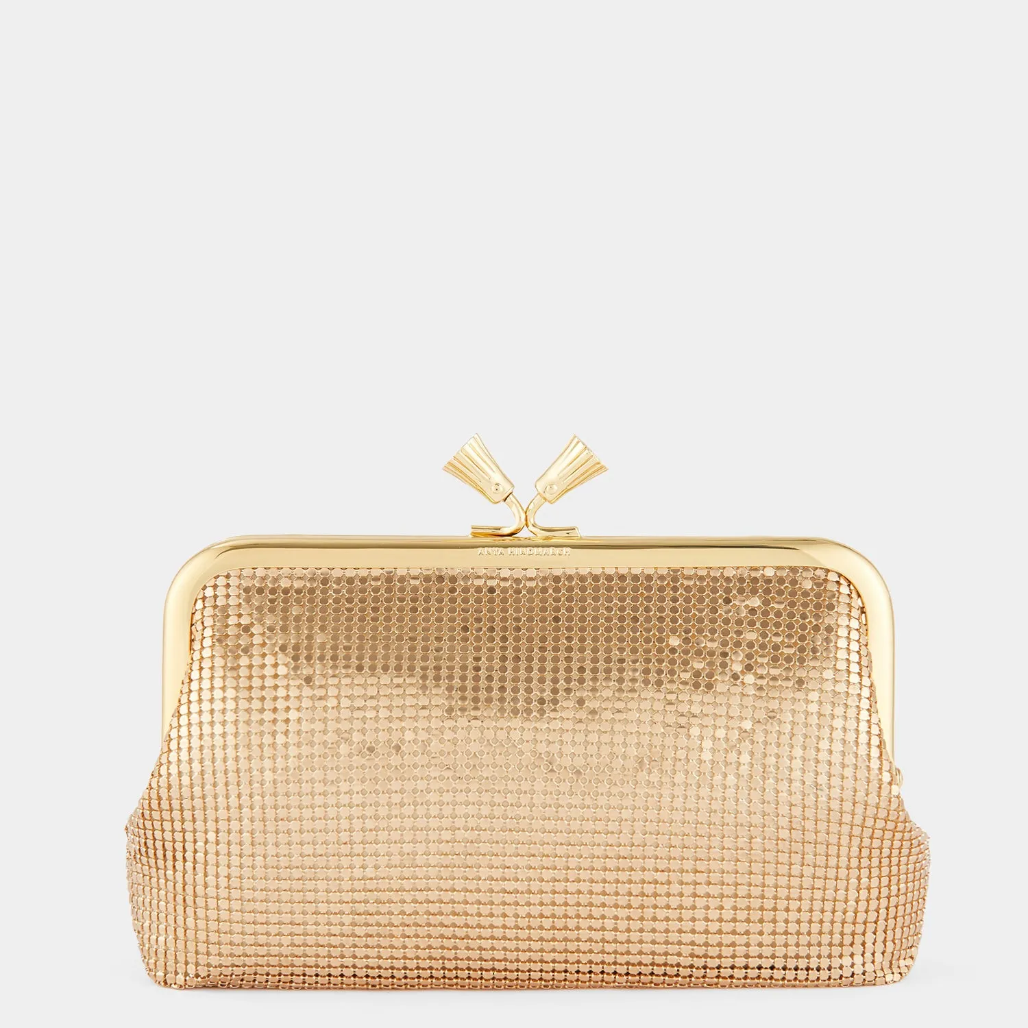 Maud Mesh Tassel Clutch sold by Anya Hindmarch