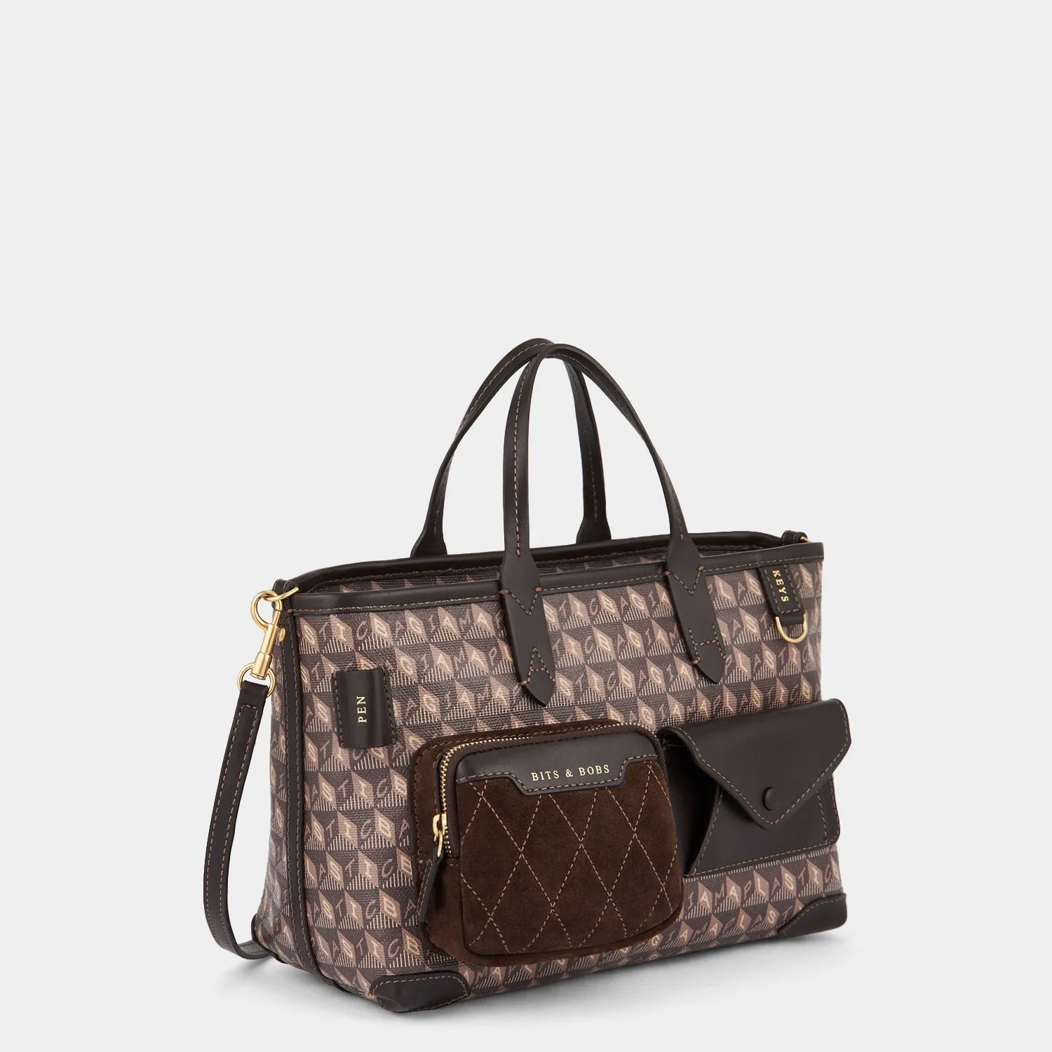 I Am A Plastic Bag XS Multi Pocket Cross-body Tote sold by Anya Hindmarch product image thumbnail 4