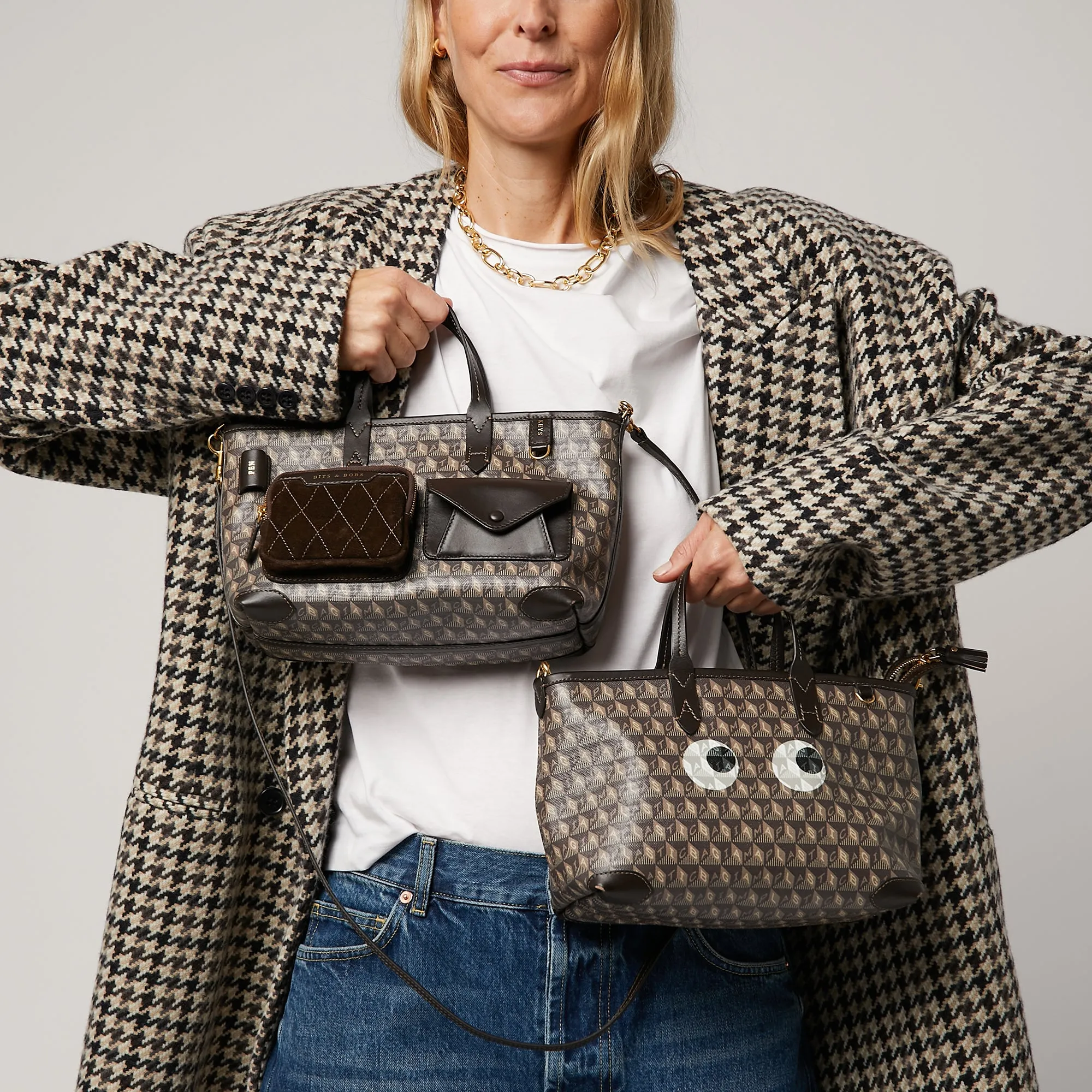 I Am A Plastic Bag XS Multi Pocket Cross-body Tote sold by Anya Hindmarch product image thumbnail 2