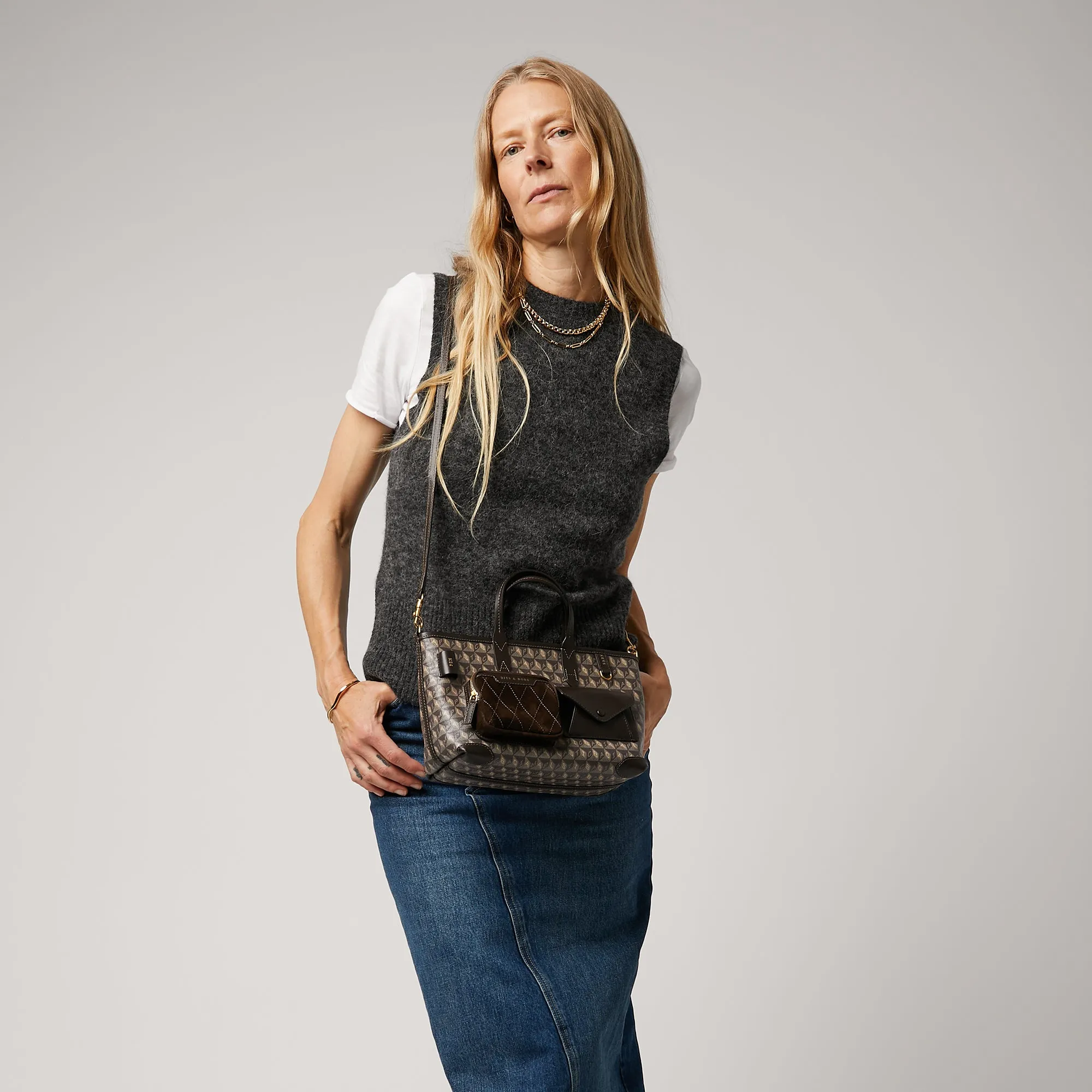 I Am A Plastic Bag XS Multi Pocket Cross-body Tote sold by Anya Hindmarch product image thumbnail 3
