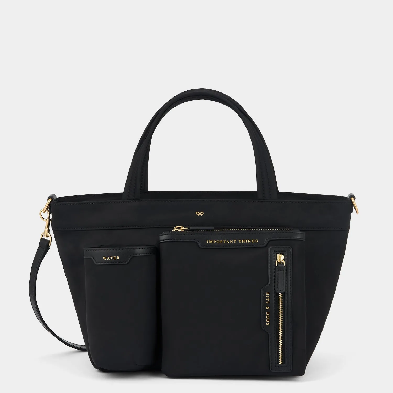 ANYA HINDMARCH 2WAYトートバッグ LABELLED E/W MULTI POCKET E/W Multi Pocket Tote | Anya Hindmarch US