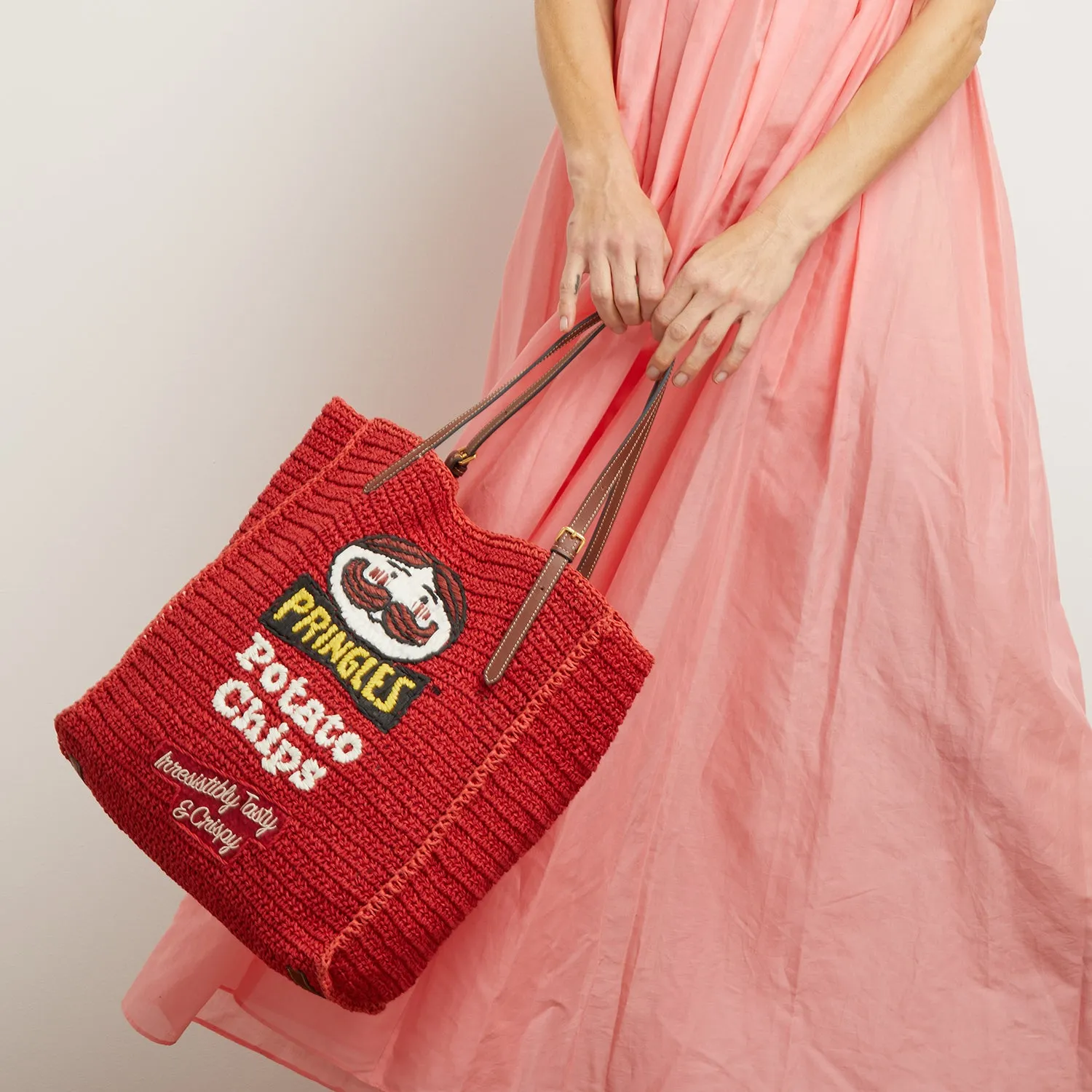 Anya Brands Pringles Raffia Tote sold by Anya Hindmarch product image thumbnail 2