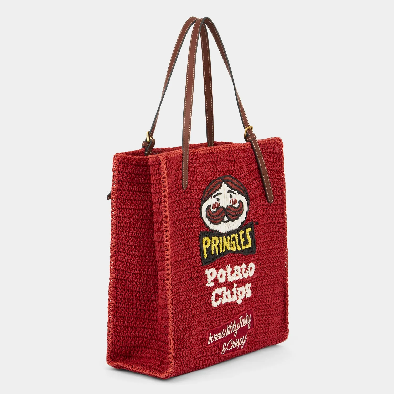 Anya Brands Pringles Raffia Tote sold by Anya Hindmarch product image thumbnail 3