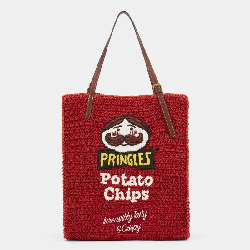 Anya Brands Pringles Raffia Tote made by Anya Hindmarch