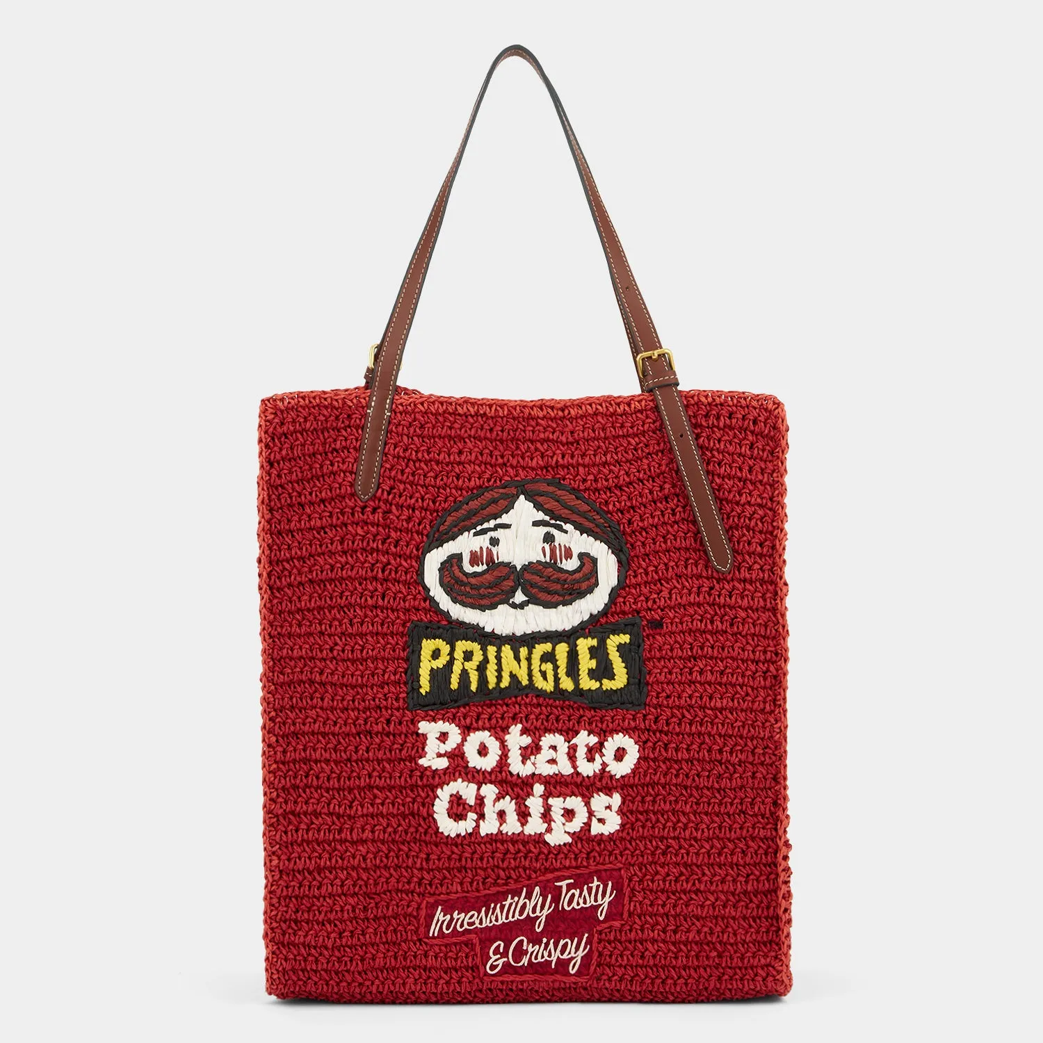 Anya Brands Pringles Raffia Tote sold by Anya Hindmarch
