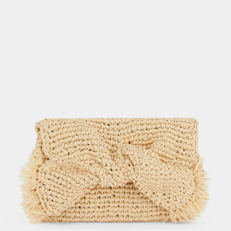 Raffia Bow Clutch made by Anya Hindmarch