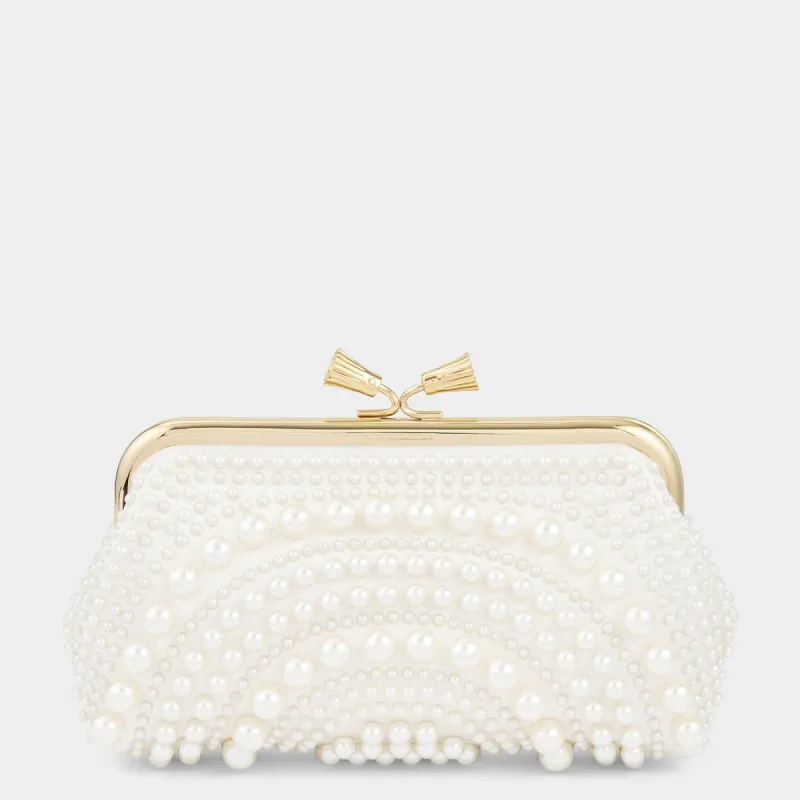 Maud Pearl Tassel Clutch sold by Anya Hindmarch