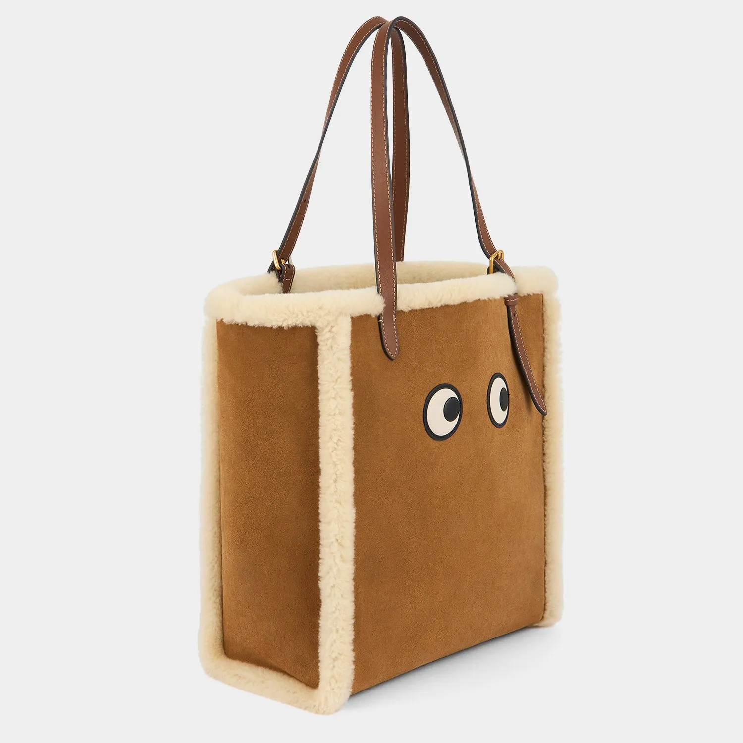 Small N/S Eyes Shearling Tote sold by Anya Hindmarch product image thumbnail 3