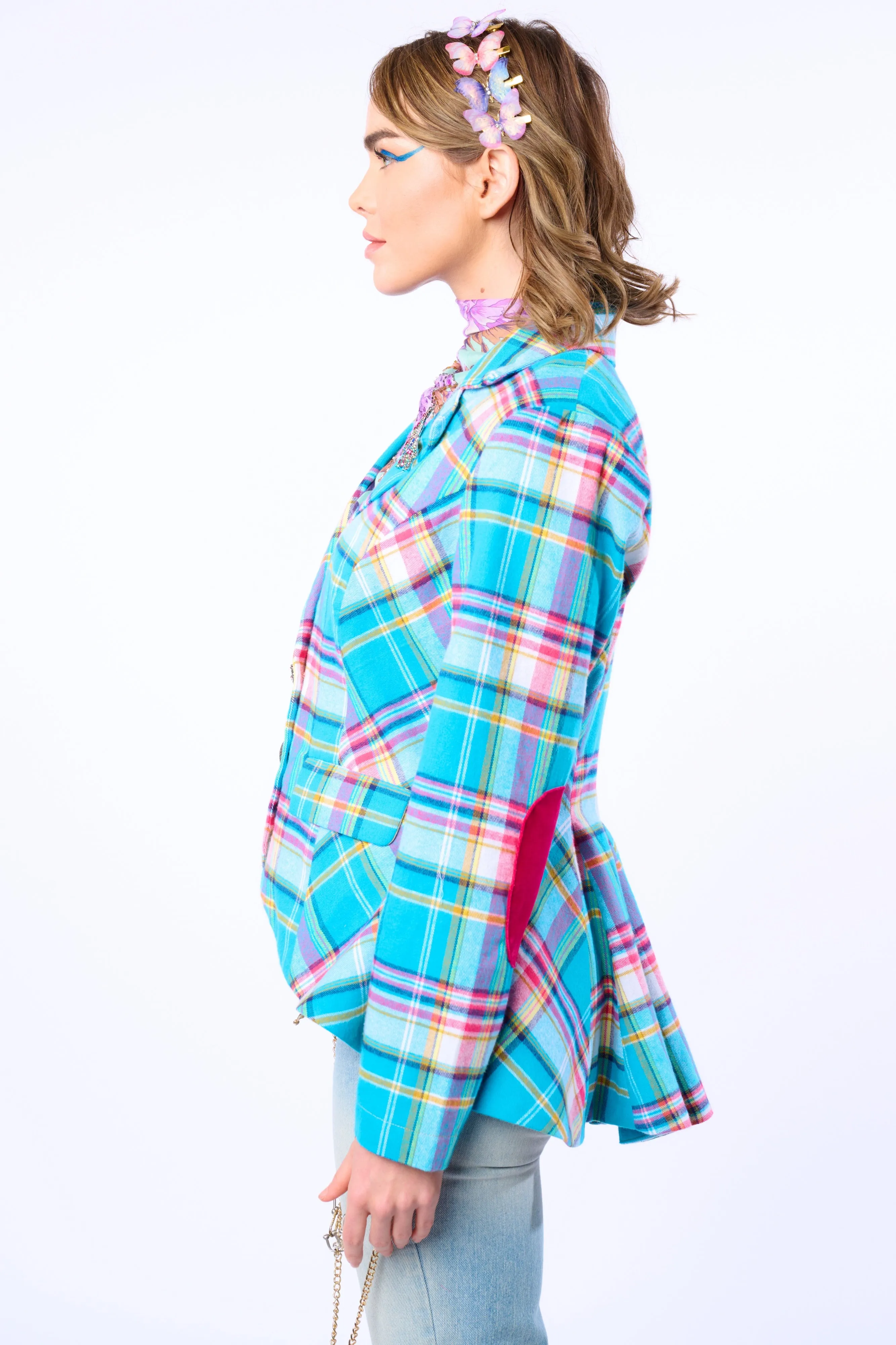 Dulce Plaid Blazer sold by Aratta product image thumbnail 3
