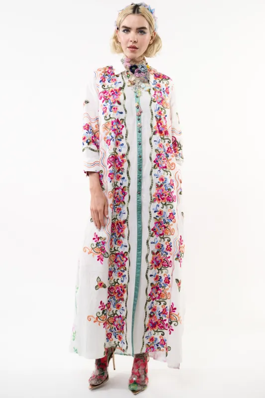 Beauty Mark Maxi Duster sold by Aratta
