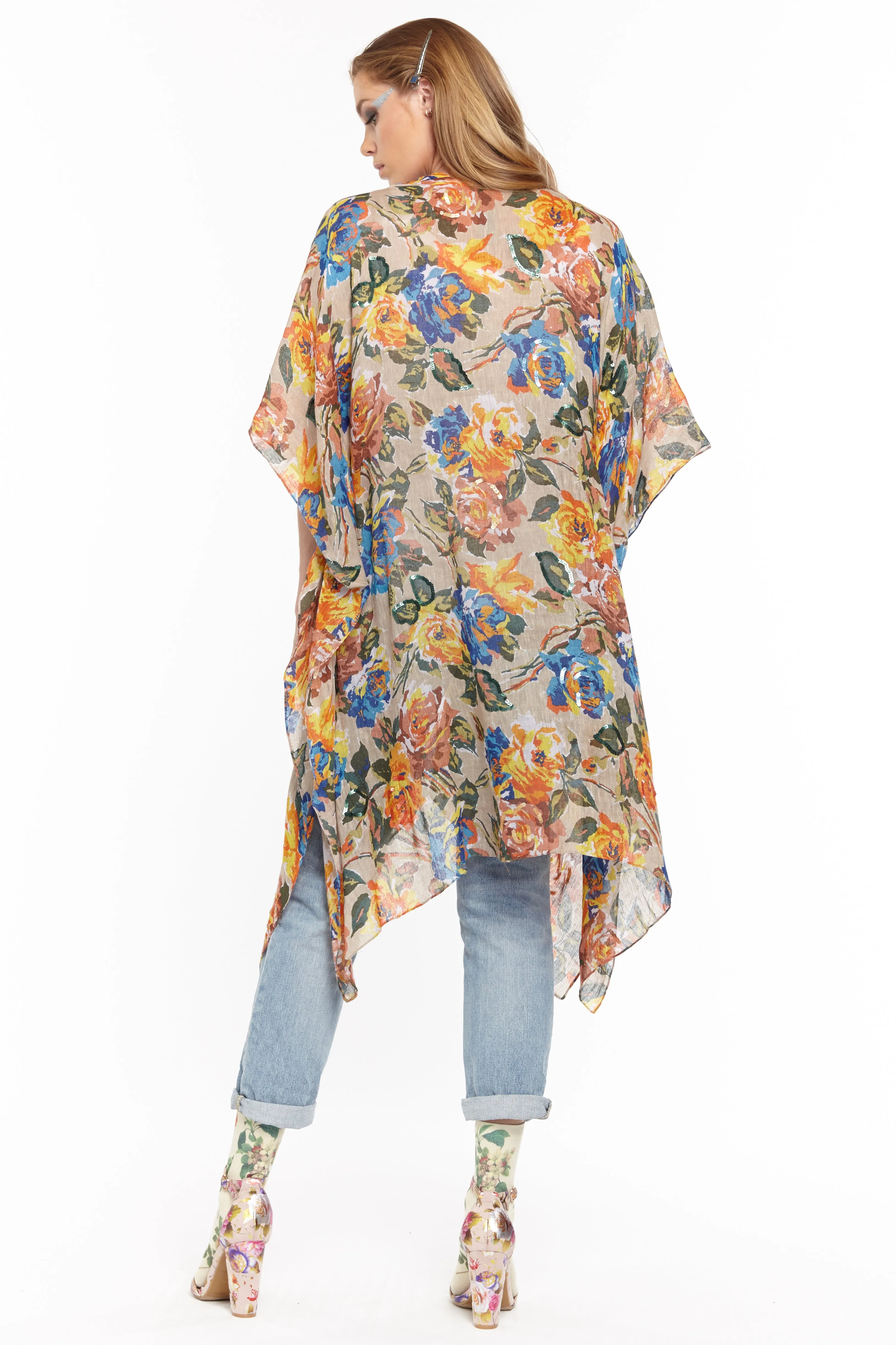 Shiny Sun Hand Embellished Kimono sold by Aratta product image thumbnail 3