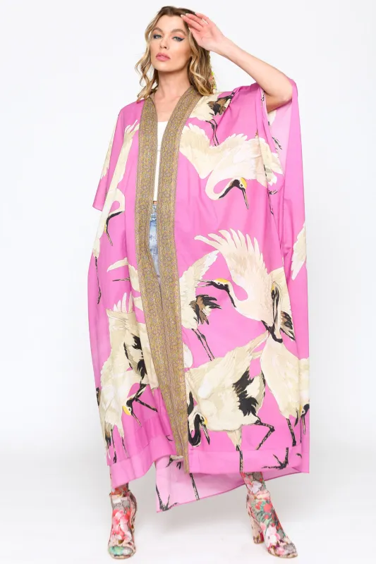 Cranes of Heaven Kimono sold by Aratta