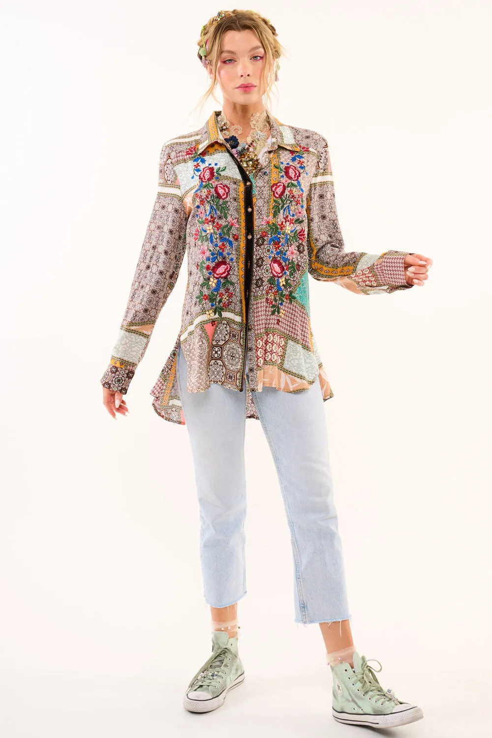 Beaded Luna Shirt sold by Aratta product image thumbnail 5