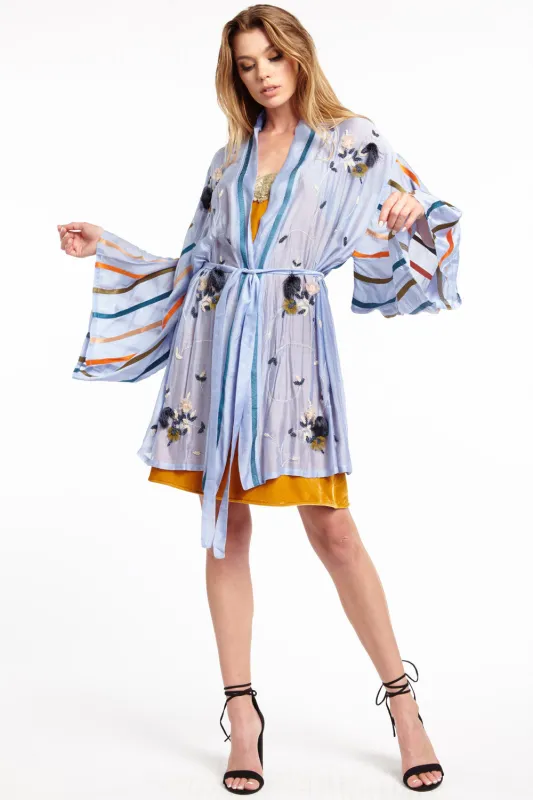 Most Delicate Hand-Embellished Kimono sold by Aratta