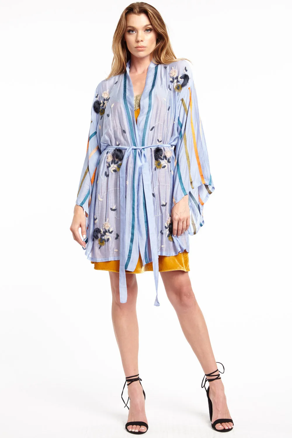 Most Delicate Hand-Embellished Kimono sold by Aratta product image thumbnail 3