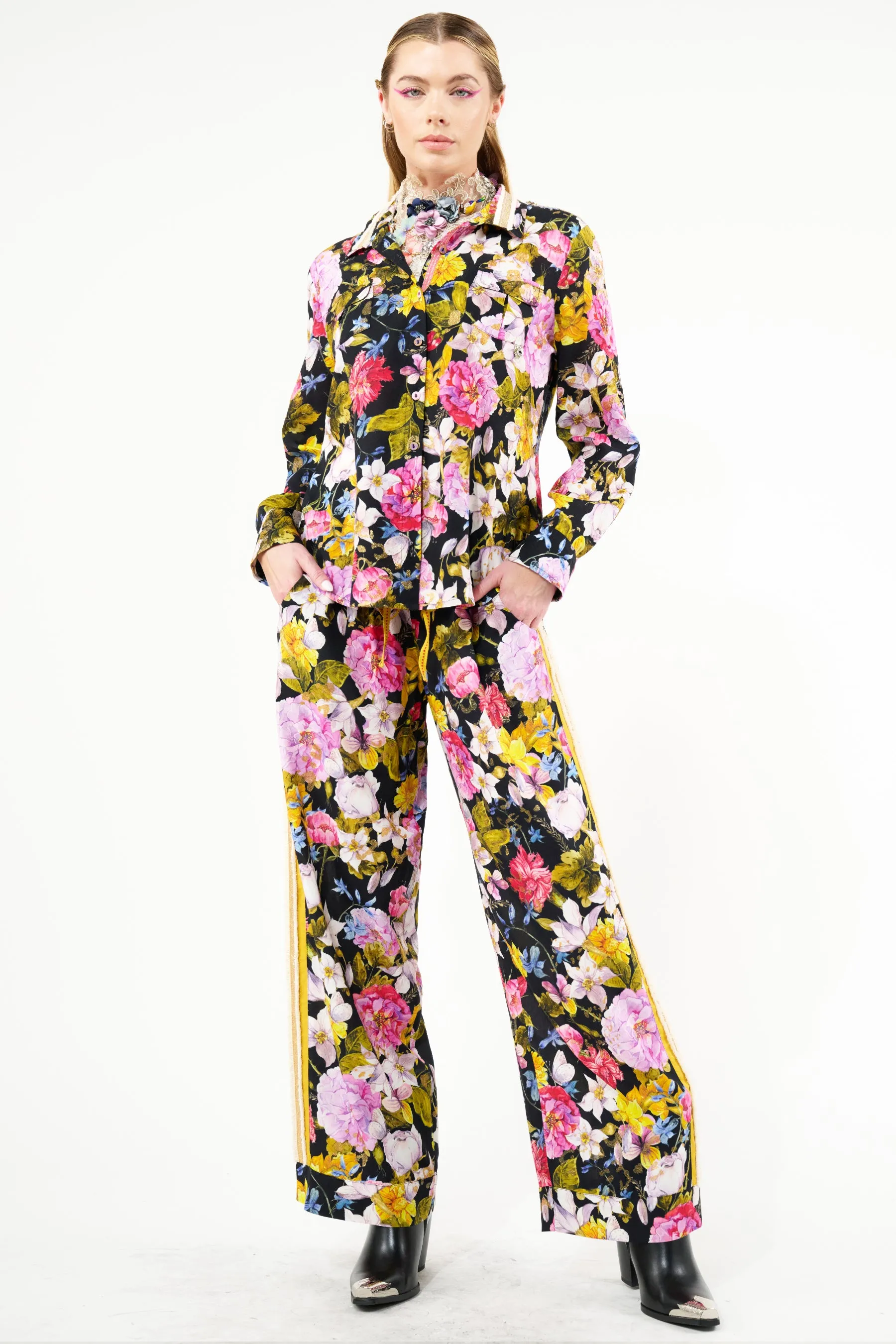 Flower Bomb Pants sold by Aratta