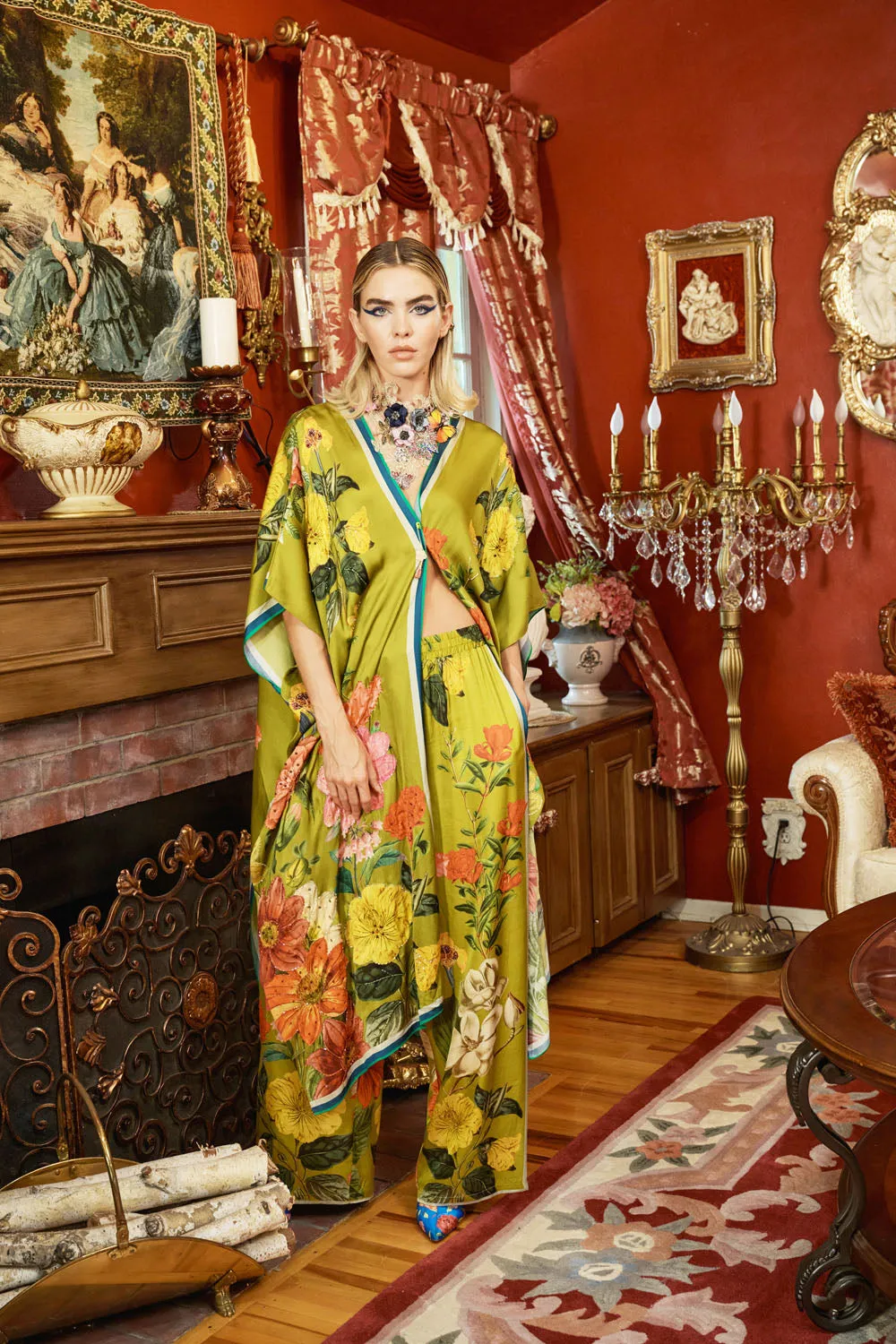 French Riviera Hand-Beaded Kimono sold by Aratta product image thumbnail 2