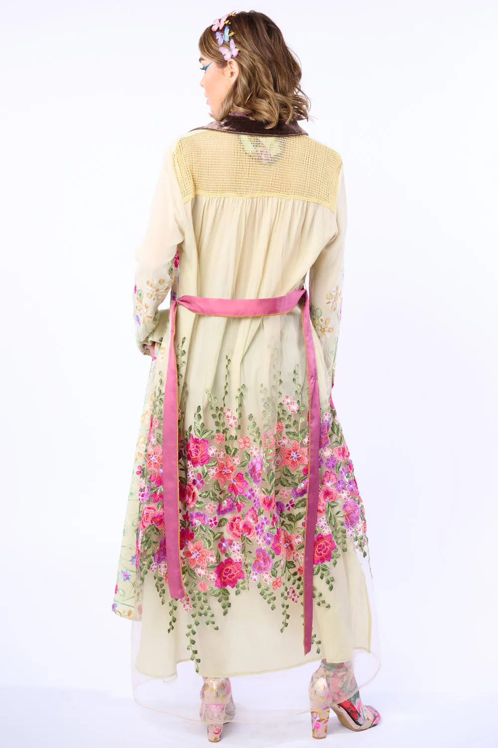 Cardellia Embroidered Maxi Duster sold by Aratta product image thumbnail 3