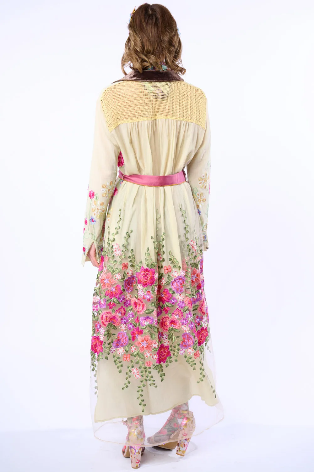 Cardellia Embroidered Maxi Duster sold by Aratta product image thumbnail 2