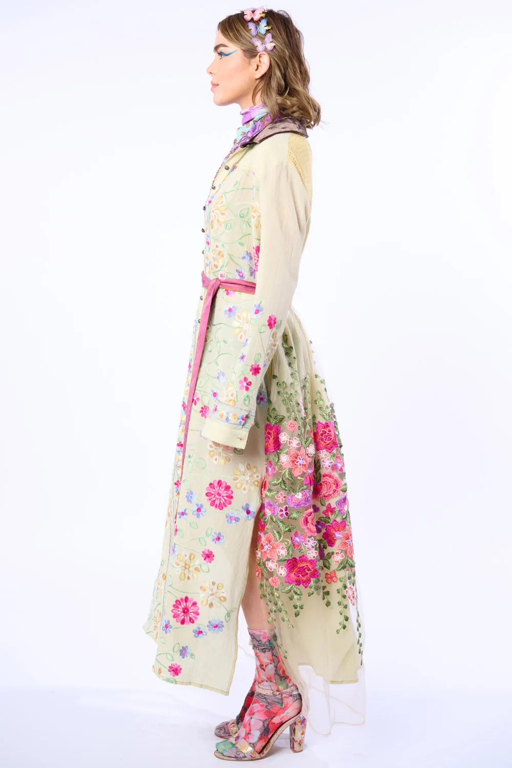 Cardellia Embroidered Maxi Duster sold by Aratta product image thumbnail 5