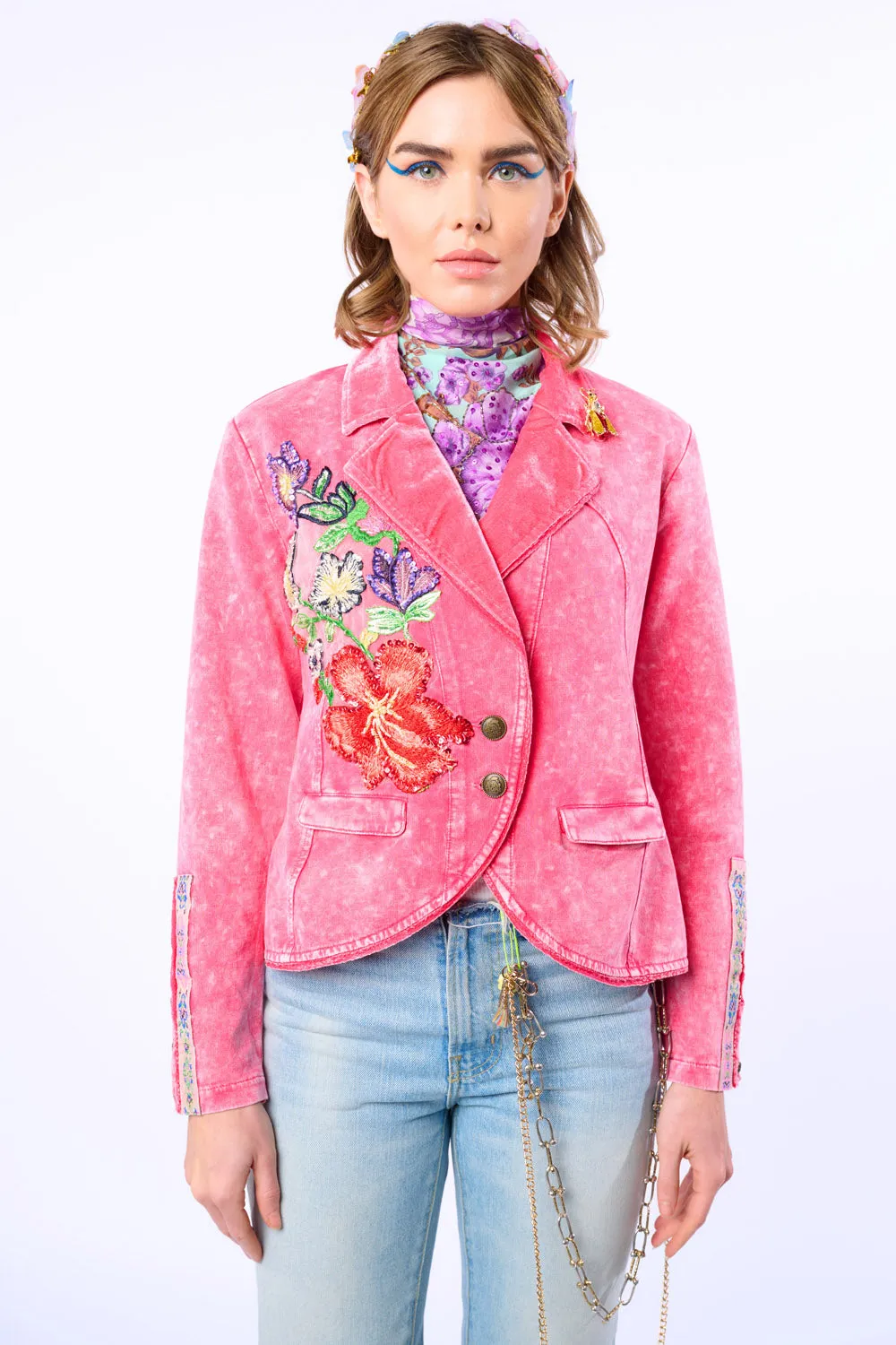 Juliet French Terry Blazer/Jacket sold by Aratta