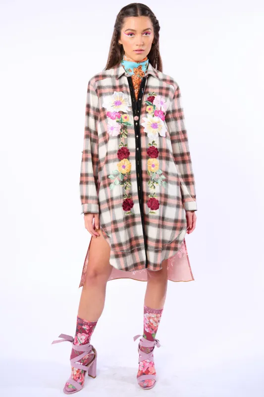Annabel Embroidered Tunic/Shirt-Dress sold by Aratta