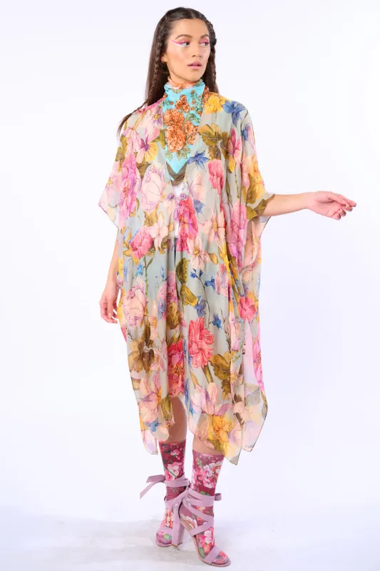 Bella Hand-Beaded Kimono / Topper / Duster sold by Aratta
