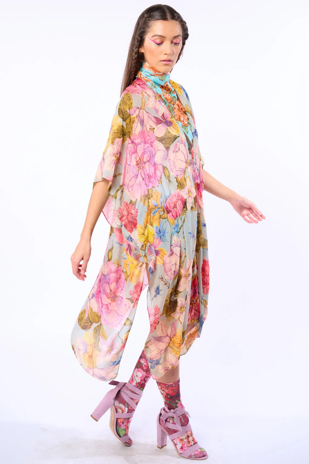 Bella Hand-Beaded Kimono / Topper / Duster sold by Aratta product image thumbnail 3