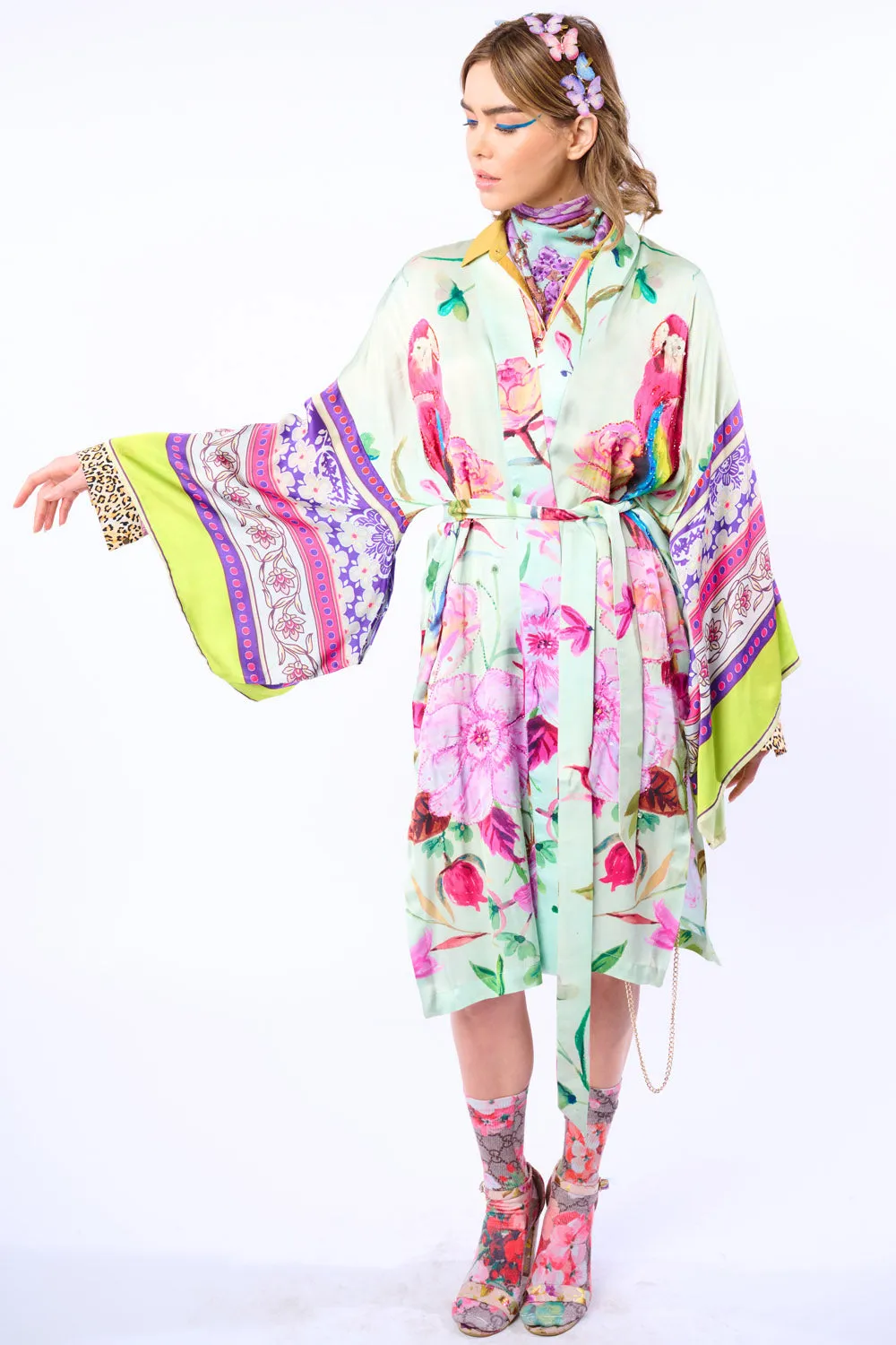 Tropical Mood Hand-Beaded Kimono/Topper sold by Aratta product image thumbnail 4