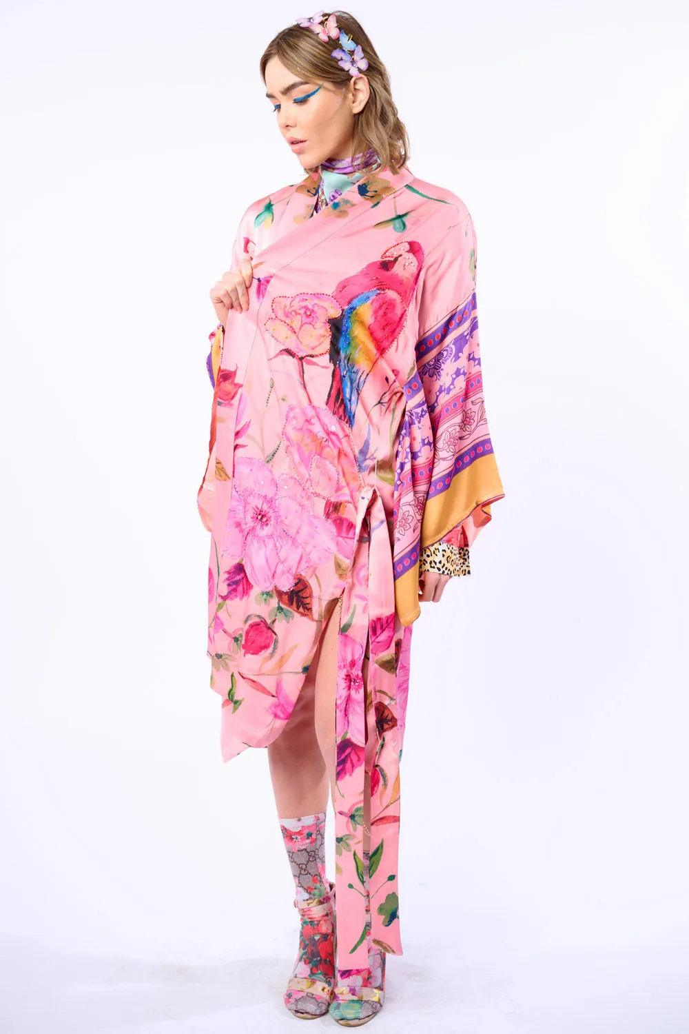 Tropical Mood Hand-Beaded Kimono/Topper sold by Aratta product image thumbnail 4