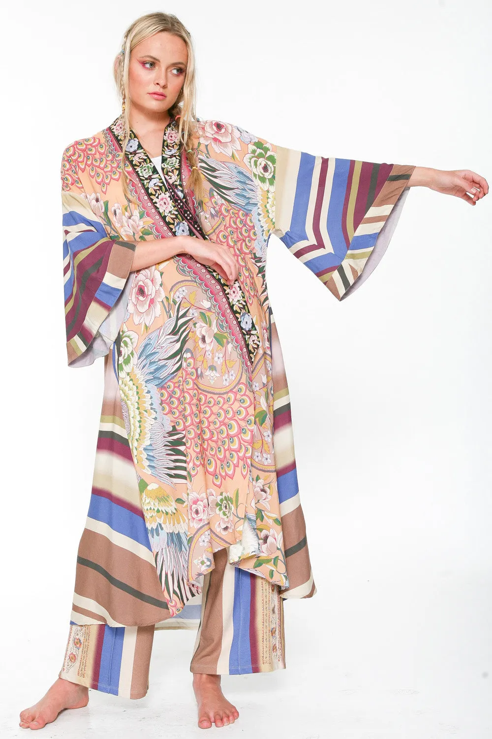 Peach Heaven Kimono sold by Aratta