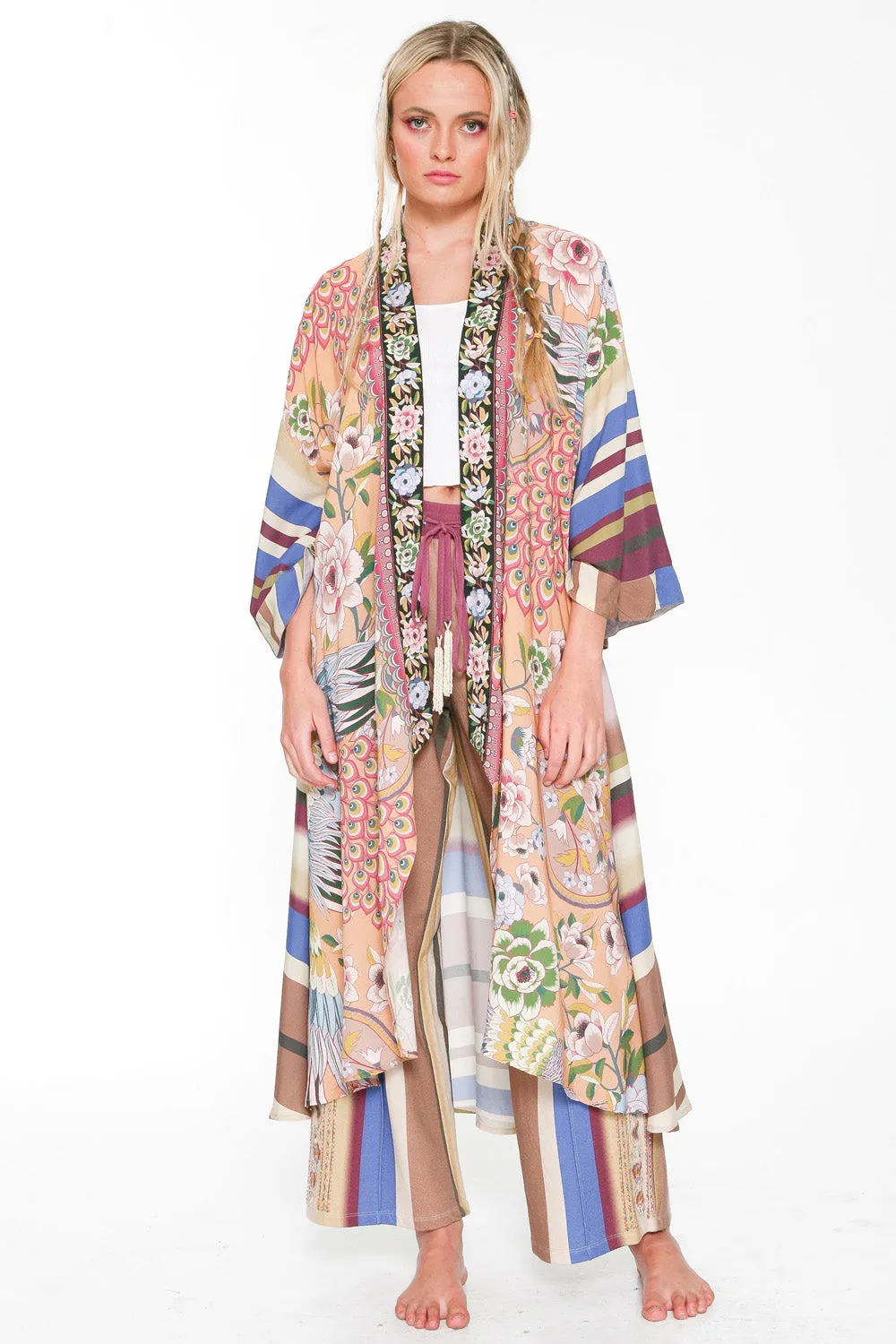 Peach Heaven Kimono sold by Aratta product image thumbnail 2