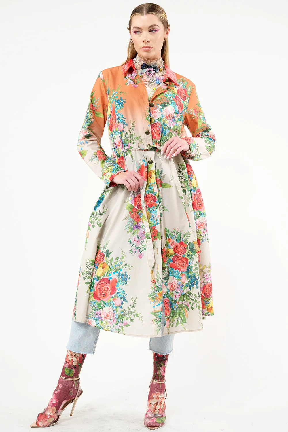Zinnia Shirt-Dress sold by Aratta product image thumbnail 4
