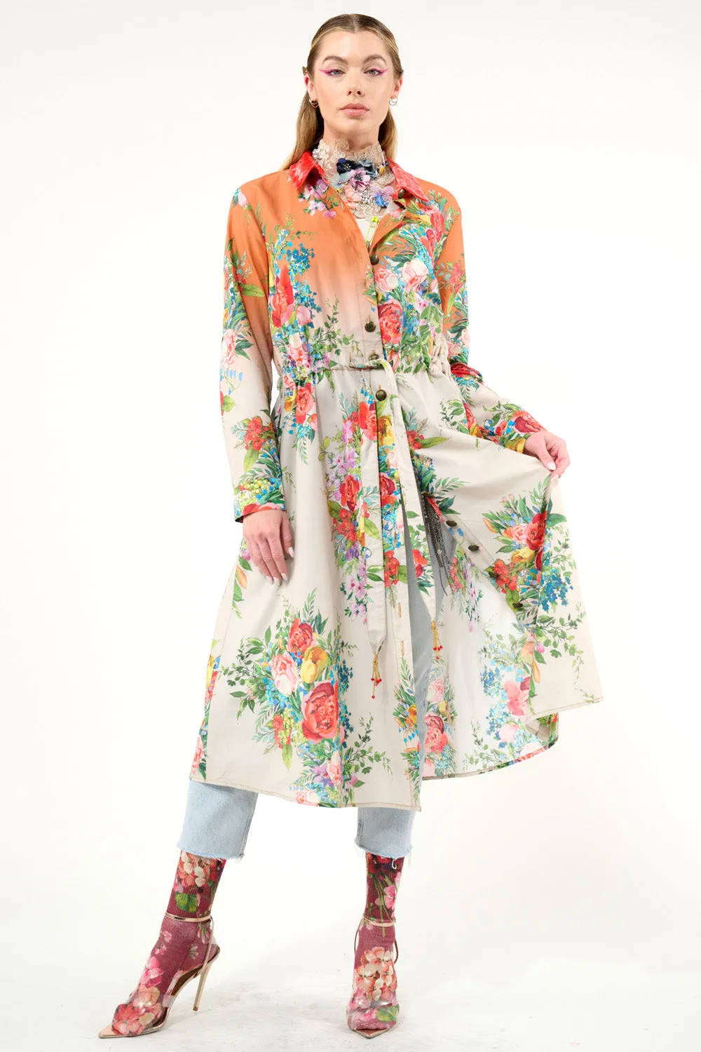 Zinnia Shirt-Dress sold by Aratta product image thumbnail 3