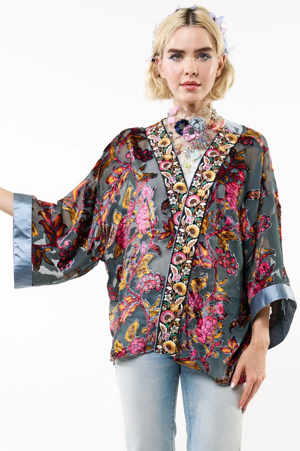 Holiday Jewels Kimono sold by Aratta