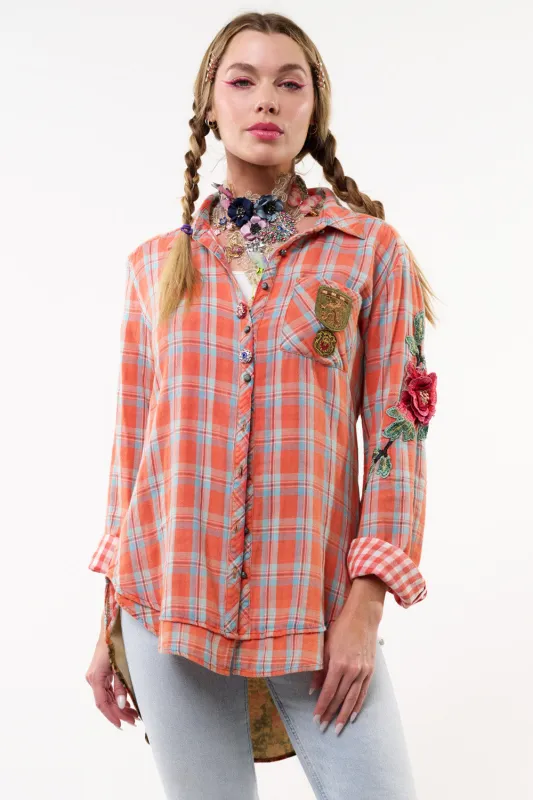 Ellie Plaid Shirt sold by Aratta