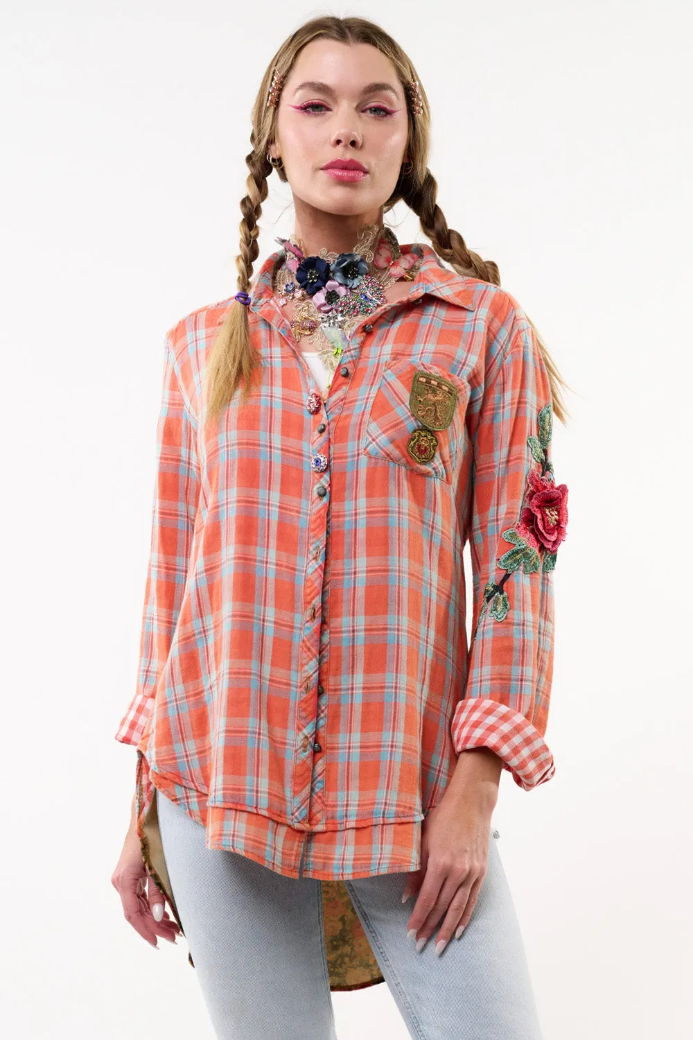 Ellie Plaid Shirt sold by Aratta