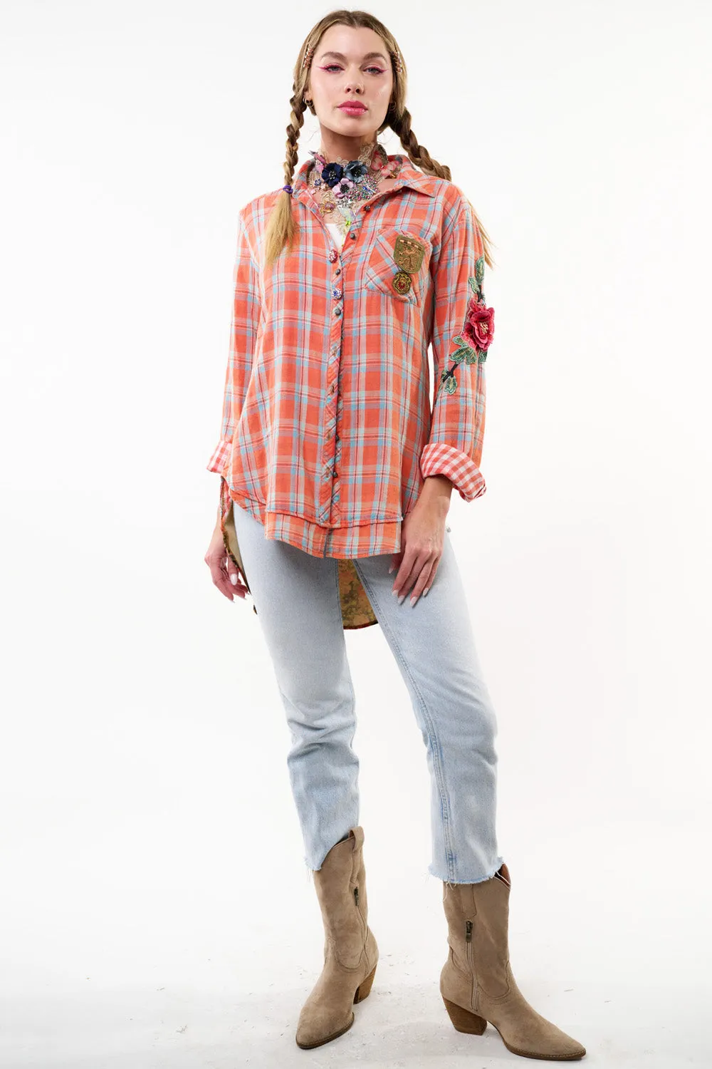 Ellie Plaid Shirt sold by Aratta product image thumbnail 4