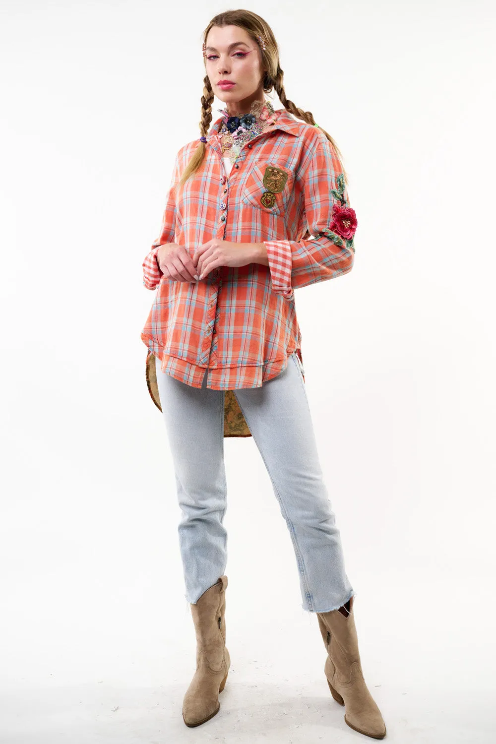 Ellie Plaid Shirt sold by Aratta product image thumbnail 5