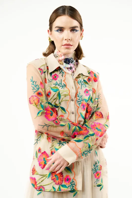 Vintage Tulips Shirt sold by Aratta