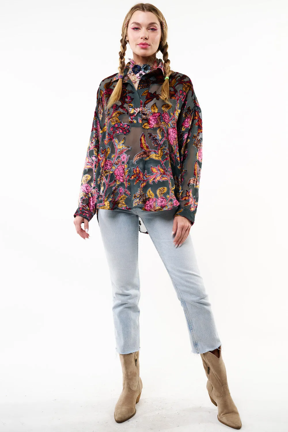 Holiday Jewels Blouse sold by Aratta product image thumbnail 4