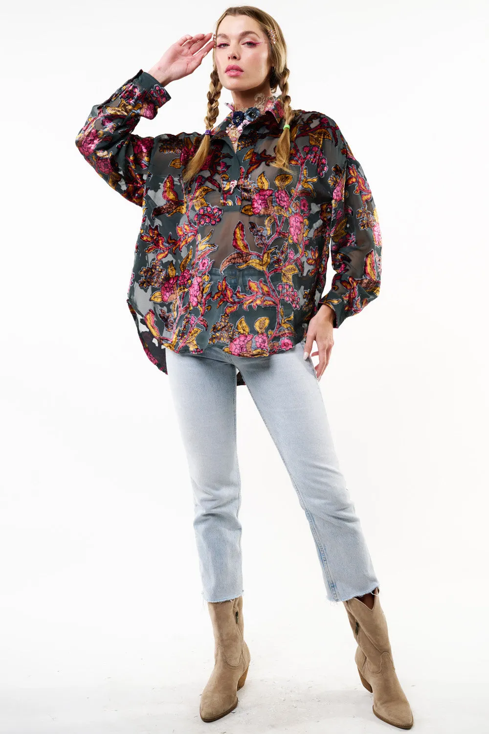 Holiday Jewels Blouse sold by Aratta product image thumbnail 3