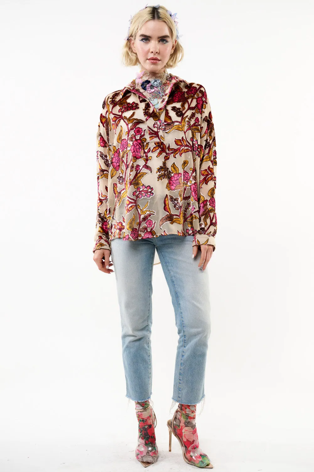 Holiday Jewels Blouse sold by Aratta product image thumbnail 4