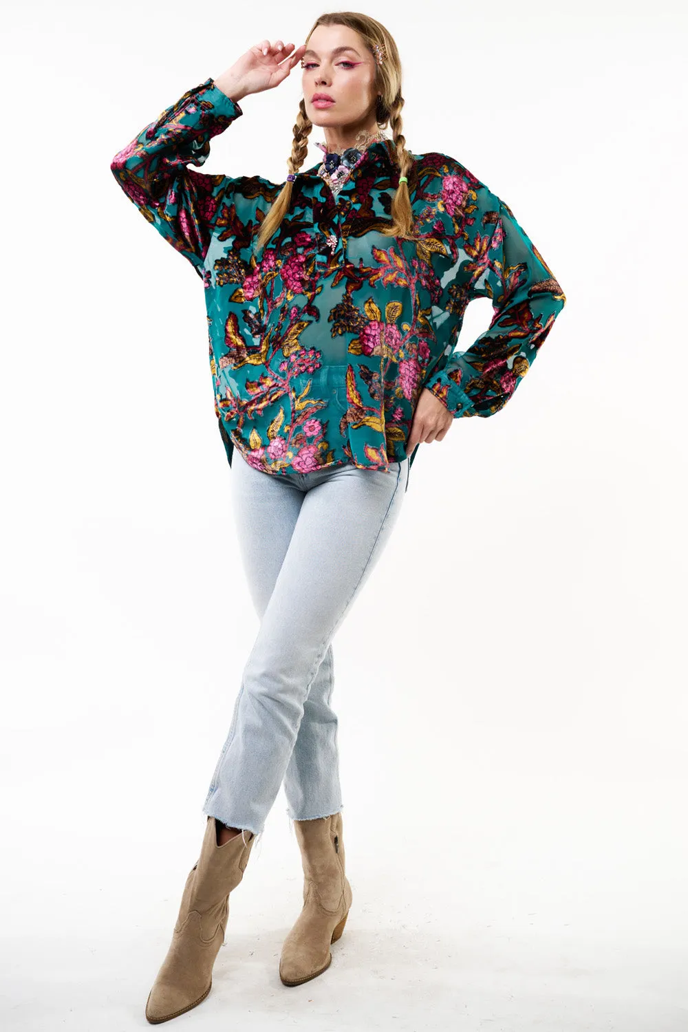 Holiday Jewels Blouse sold by Aratta product image thumbnail 4