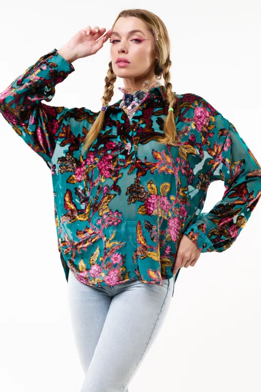 Holiday Jewels Blouse sold by Aratta