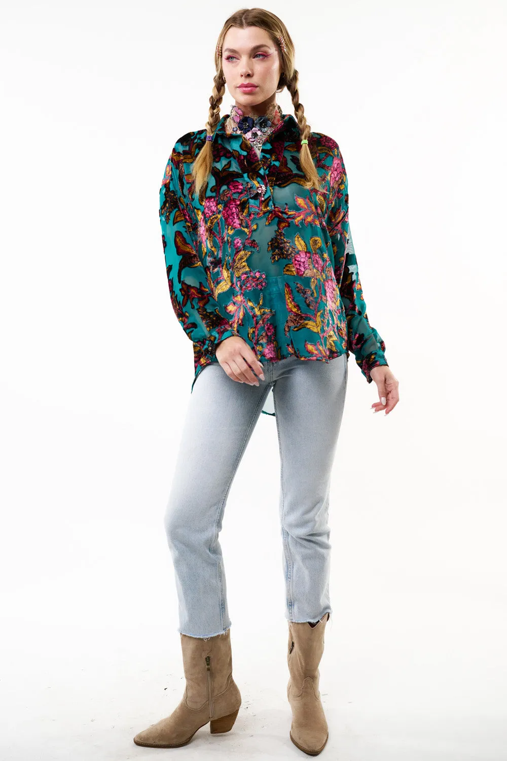 Holiday Jewels Blouse sold by Aratta product image thumbnail 5