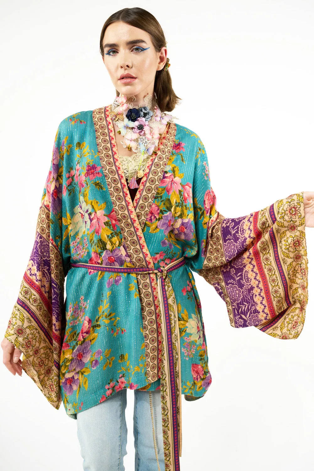 Garden of Eden Kimono sold by Aratta product image thumbnail 2